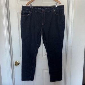 Ava & Viv Power Stretch Skinny Jeans Blue Size 22W